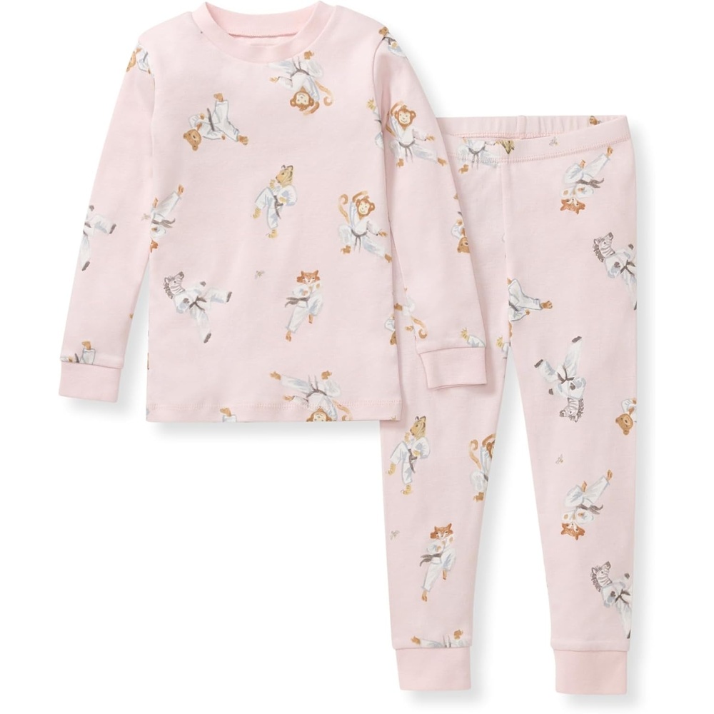 image:imageBurts Bees Baby Organic Cotton Pajamas for Girls100 Cotton Pajama SetKarate Creatures