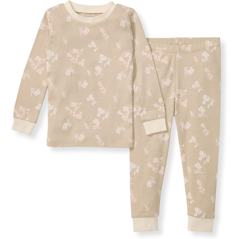 image:imageBurts Bees Baby Organic Cotton Pajamas for Girls100 Cotton Pajama SetWhimsical Floral