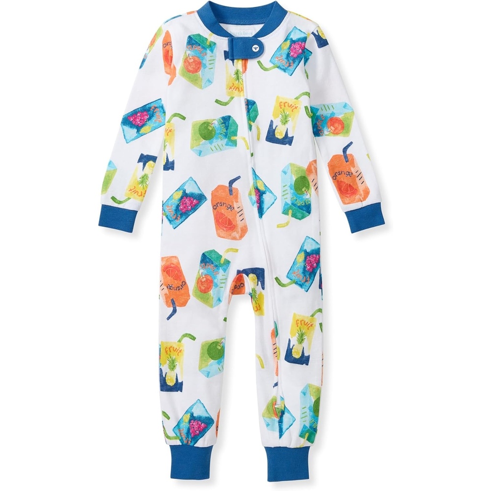 image:imageBurts Bees Baby Unisex Footless Sleeper Pajama 100 Organic Cotton SnugFit 1Piece ZipUp Jumpsuit for ToddlersJuice Box
