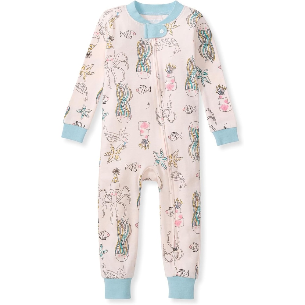 image:imageBurts Bees Baby Unisex Footless Sleeper Pajama 100 Organic Cotton SnugFit 1Piece ZipUp Jumpsuit for ToddlersSealebration