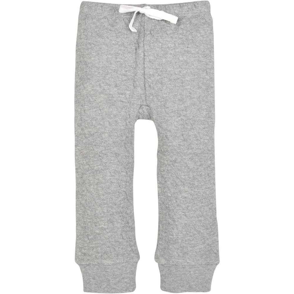 image:imageBurts Bees Baby Unisex Knit Pants Baby Quilted Sweatpants 100 Organic Cotton Infant BottomsGray
