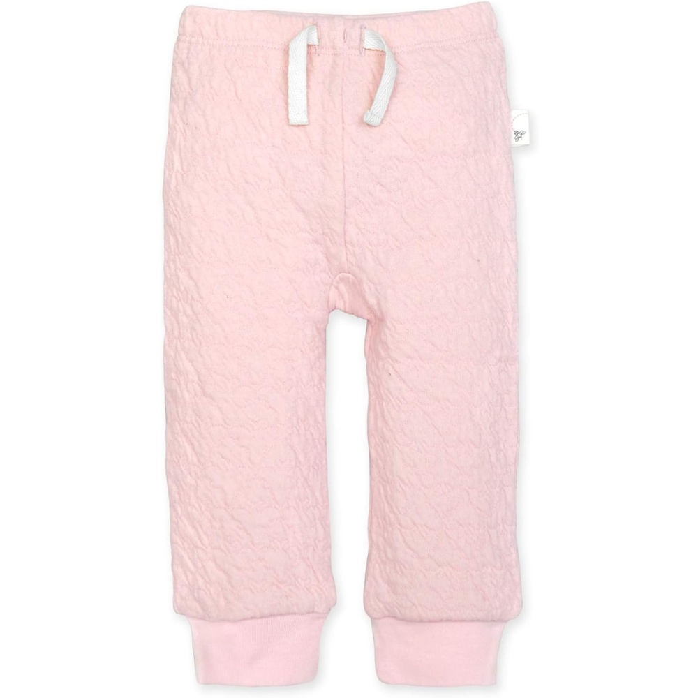 image:imageBurts Bees Baby Unisex Knit Pants Baby Quilted Sweatpants 100 Organic Cotton Infant BottomsQuilted Blossom