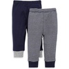 Navy Solid/Stripes 2-pk