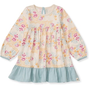 Burt’s Bees Baby Baby Girls’ Dress and Pantie Set, Infant & Toddler, Short & Long-Sleeve, 100% Organic Cotton(Honey Bee Toile)