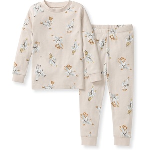 Burt’s Bees Baby Organic Cotton Pajamas for Boys, 100% Cotton Pajama Set for Toddlers and Kids, Soft and Stretchable Fabric(Karate Creatures)