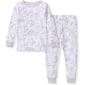 Burt’s Bees Baby Organic Cotton Pajamas for Girls,100% Cotton Pajama Set(Kyoto)