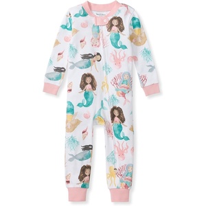 Burt’s Bees Baby Unisex Footless Sleeper Pajama 100% Organic Cotton Snug-Fit 1-Piece Zip-Up Jumpsuit for Toddlers(Magical Mermaids)