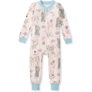 Burt’s Bees Baby Unisex Footless Sleeper Pajama 100% Organic Cotton Snug-Fit 1-Piece Zip-Up Jumpsuit for Toddlers(Sea-lebration)