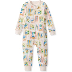 Burt’s Bees Baby Unisex Footless Sleeper Pajama 100% Organic Cotton Snug-Fit 1-Piece Zip-Up Jumpsuit for Toddlers(Seaside View)