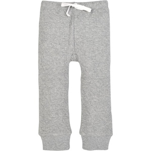 Burt’s Bees Baby Unisex Knit Pants, Baby Quilted Sweatpants, 100% Organic Cotton Infant Bottoms(Gray)