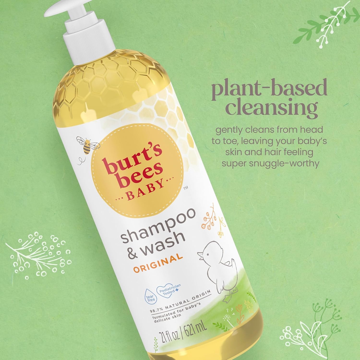 image:imageBaby Shampoo amp Wash Burts Bees Tear Free Soap Baby Care Original 21 Ounce Packaging May Vary