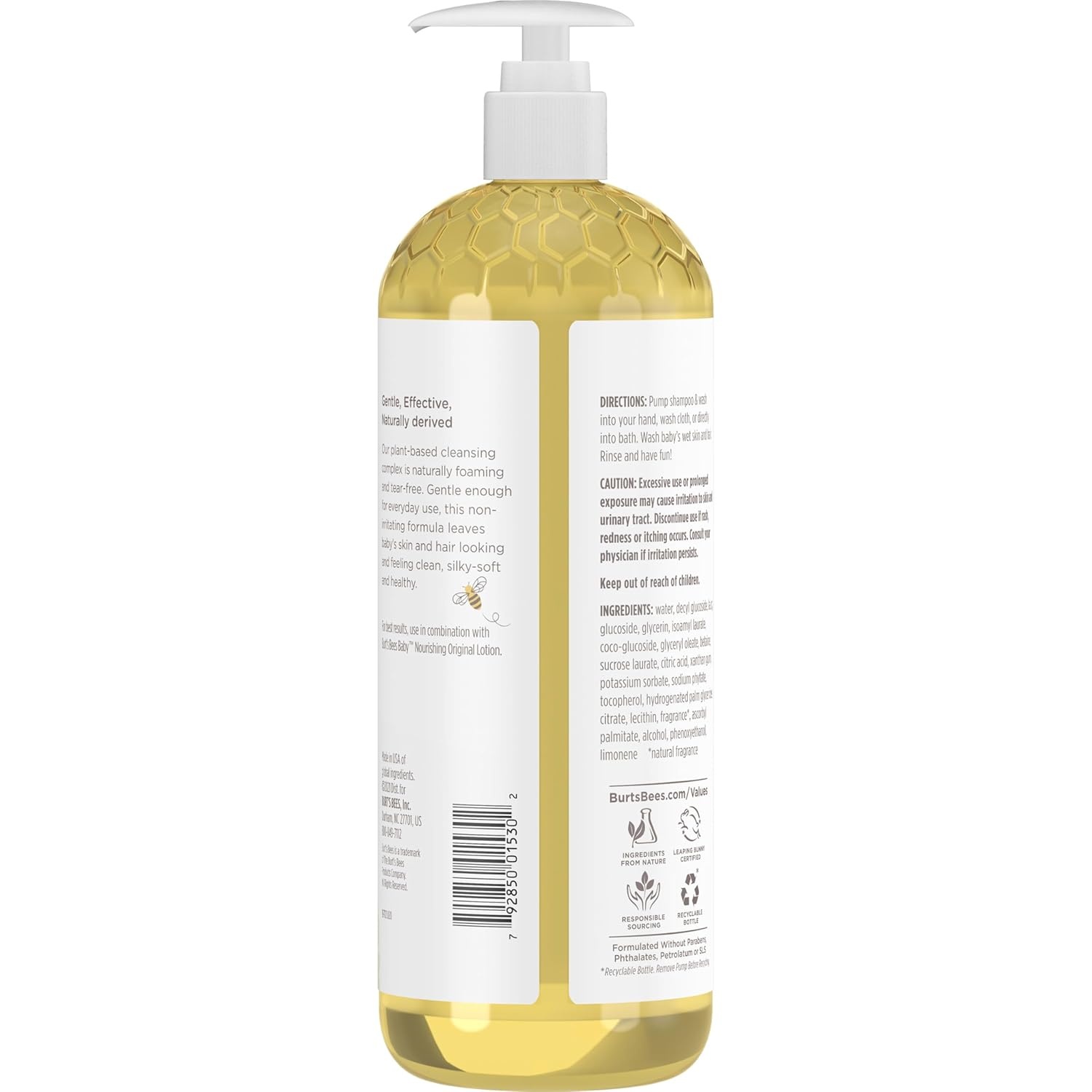 image:imageBaby Shampoo amp Wash Burts Bees Tear Free Soap Baby Care Original 21 Ounce Packaging May Vary