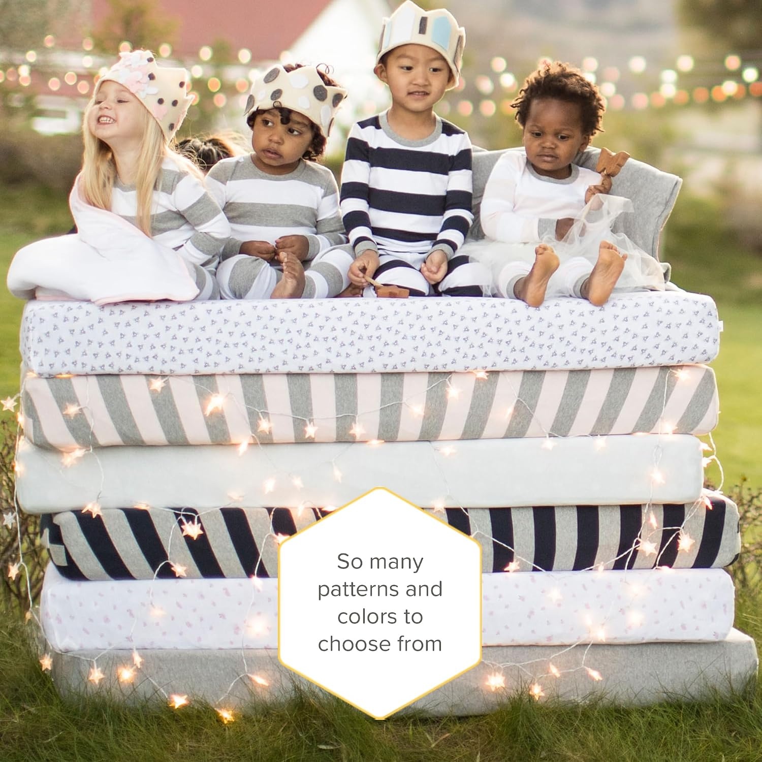 image:imageBurts Bees Baby Fitted Crib Sheet Girls Boys amp Unisex 100 Organic Cotton Crib Sheet for Standard Crib amp Toddler MattressesGiraffes