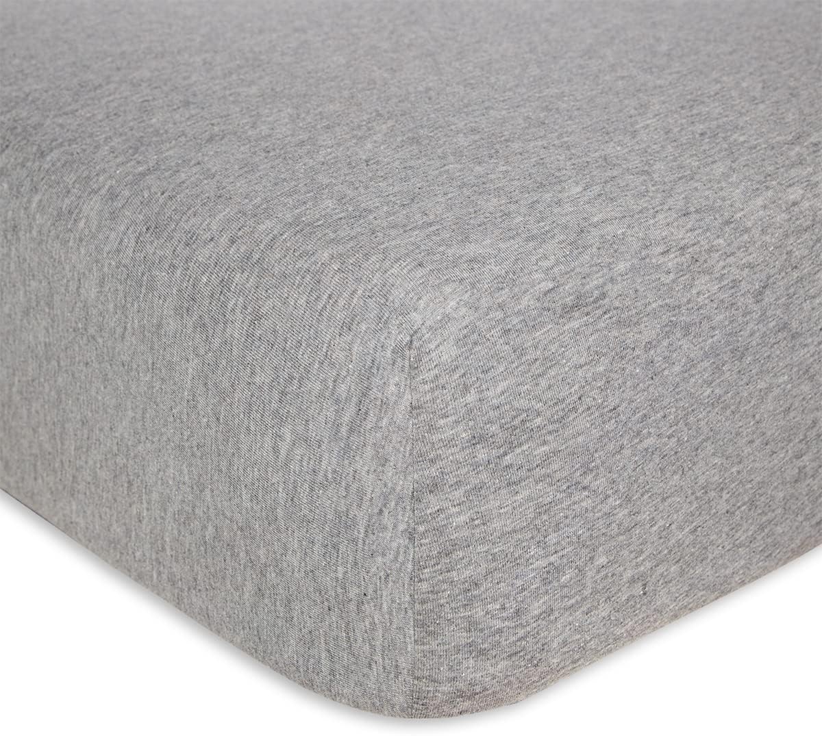 image:imageBurts Bees Baby Fitted Crib Sheet Girls Boys amp Unisex 100 Organic Cotton Crib Sheet for Standard Crib amp Toddler MattressesGrey Solid