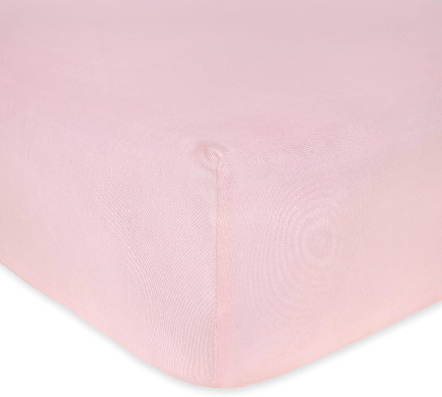 image:imageBurts Bees Baby Fitted Crib Sheet Girls Boys amp Unisex 100 Organic Cotton Crib Sheet for Standard Crib amp Toddler MattressesPink Solid