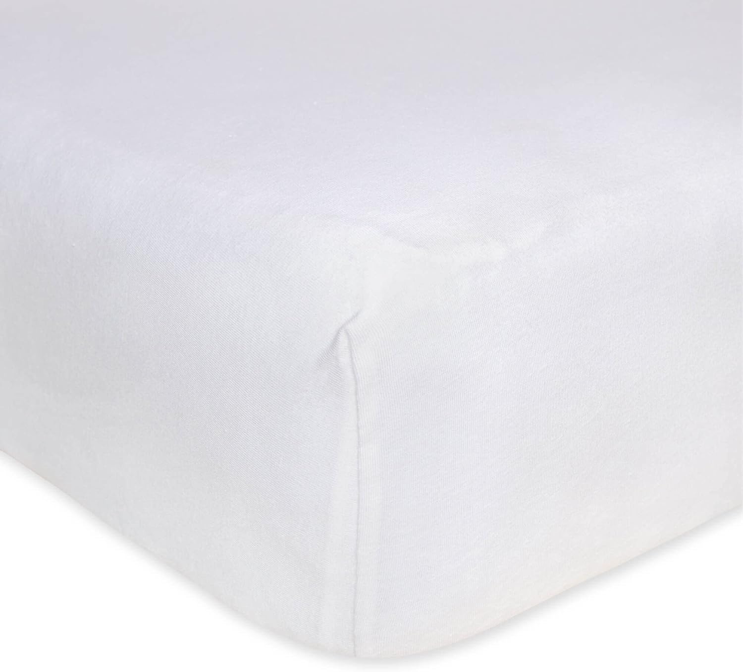 image:imageBurts Bees Baby Fitted Crib Sheet Girls Boys amp Unisex 100 Organic Cotton Crib Sheet for Standard Crib amp Toddler MattressesWhite Solid