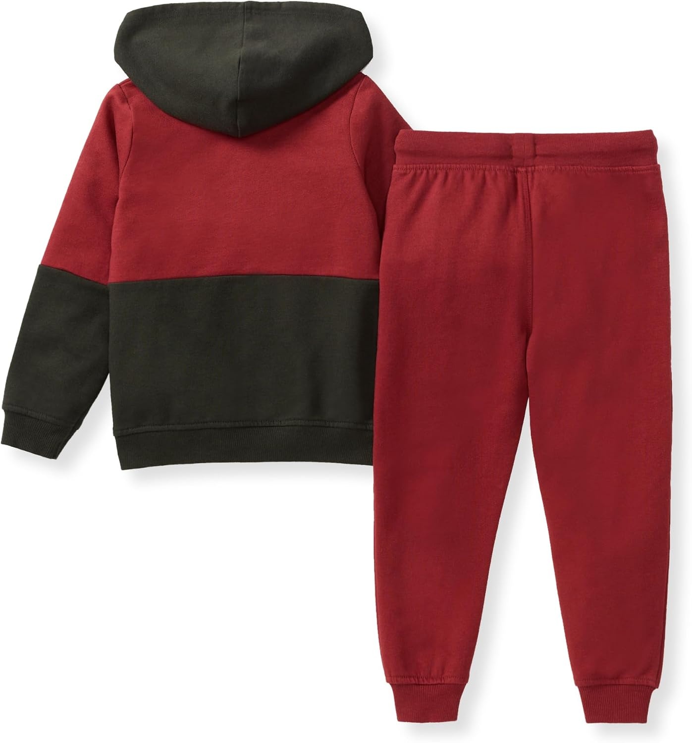 image:imageBurts Bees Baby Baby Boys Hoodie and Pant Set Top amp Bottom Outfit Bundle 100 Organic CottonBrick Colorblocked