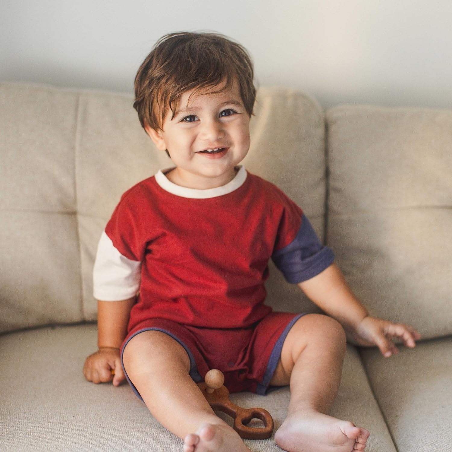 image:imageBurts Bees Baby Baby Boys Short Sleeve Rompers 100 Organic Cotton Onepiece Coverall and Layette SetBlue Basic Stripe 2pk