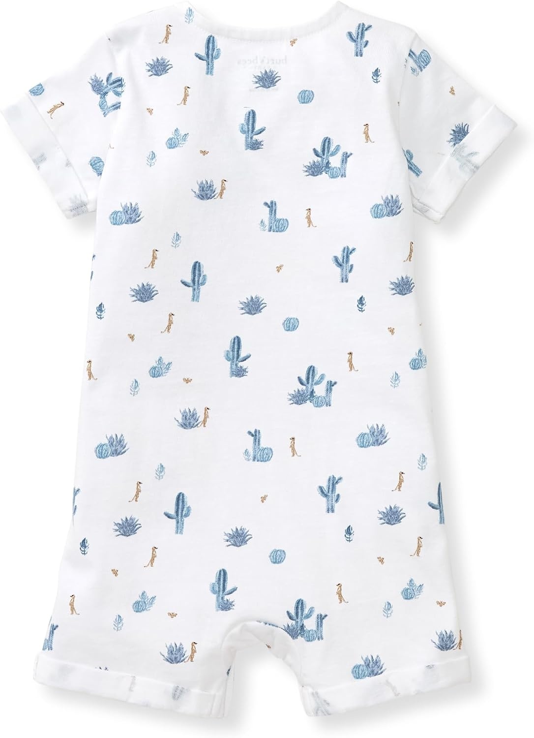 image:imageBurts Bees Baby Baby Boys Short Sleeve Rompers 100 Organic Cotton Onepiece Coverall and Layette SetBlue Desert Life