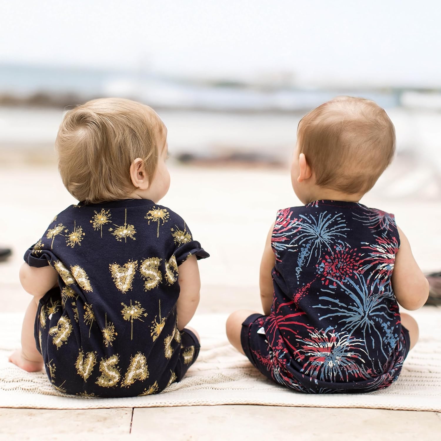 image:imageBurts Bees Baby Baby Boys Short Sleeve Rompers 100 Organic Cotton Onepiece Coverall and Layette SetUsa