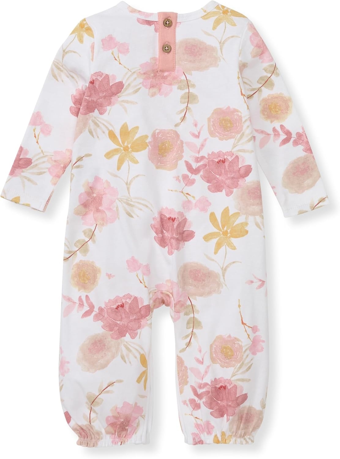 image:imageBurts Bees Baby Baby Girls Jumpsuit 100 Organic Cotton Onepiece Long Sleeve Ruffle Outfit CoverallVacay Floral