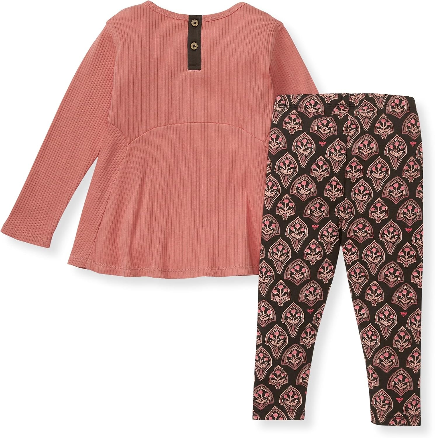 image:imageBurts Bees Baby Baby Girls Long Sleeve Top and Pant Set 100 Organic Cotton OutfitFloral Arches Set