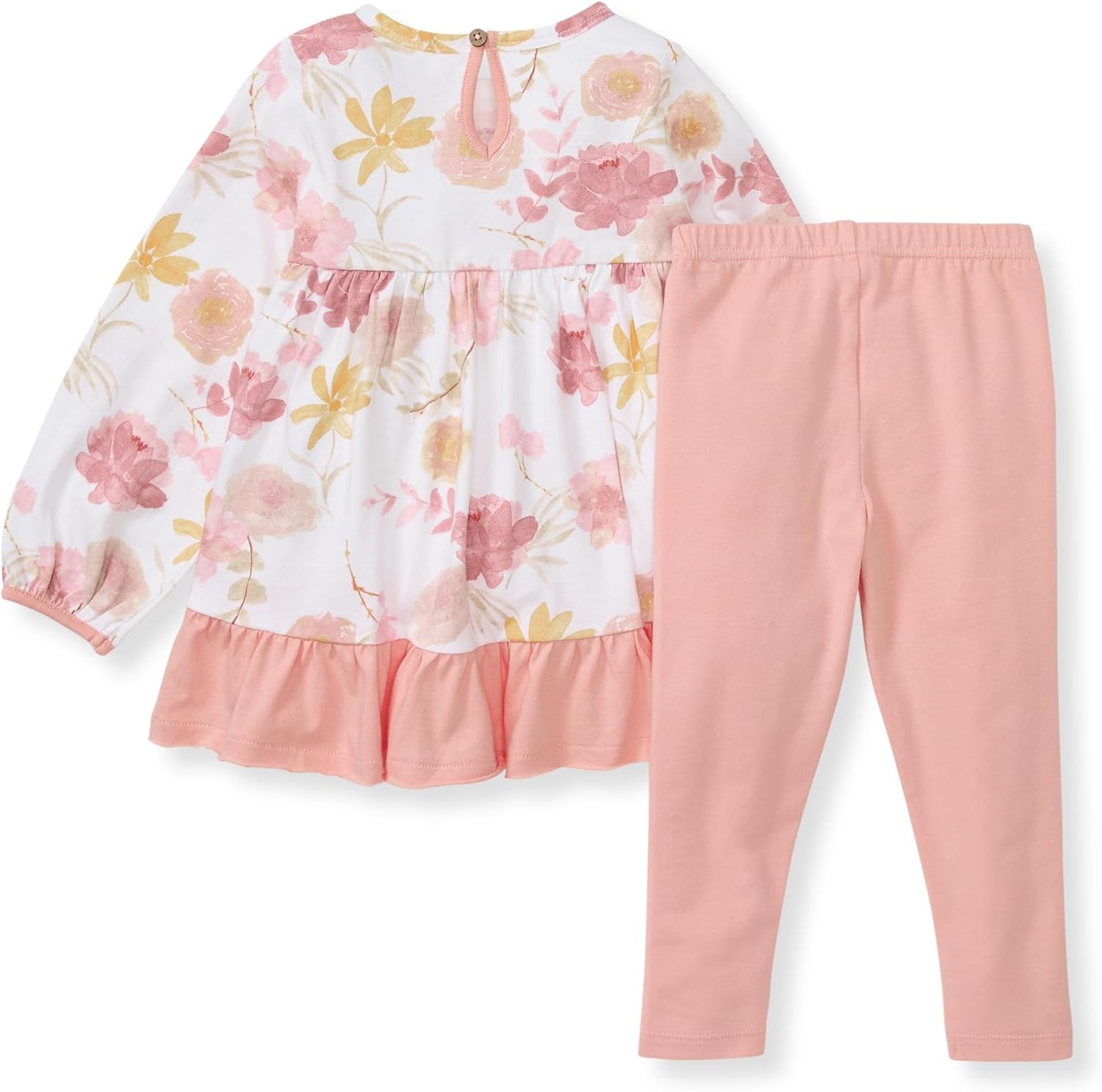 image:imageBurts Bees Baby Baby Girls Long Sleeve Top and Pant Set 100 Organic Cotton OutfitVacay Floral Set