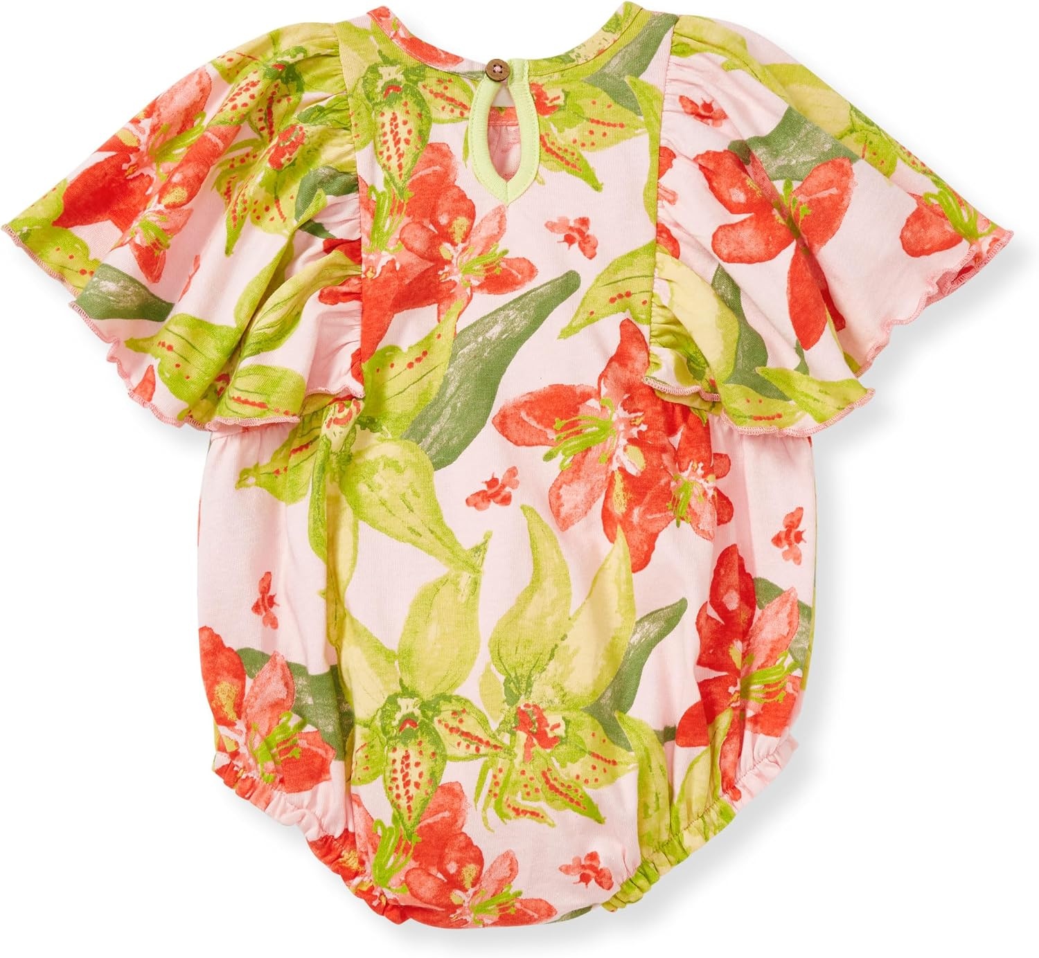 image:imageBurts Bees Baby Baby Girls Romper 100 Organic Cotton OnePiece Shortall Girl OutfitAustralian Blooms