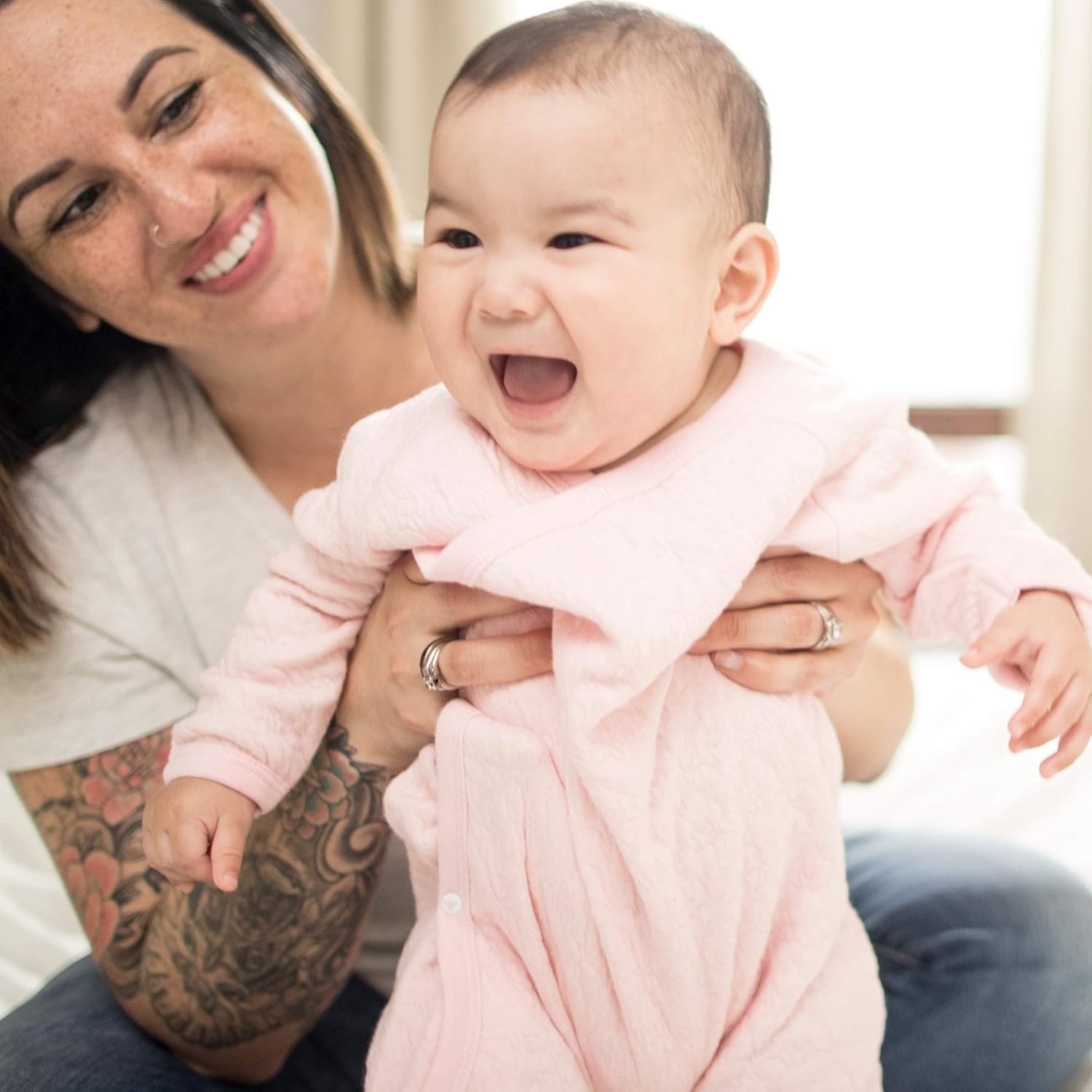 image:imageBurts Bees Baby Baby Girls Romper 100 Organic Cotton OnePiece Shortall Girl OutfitBlossom Quilted