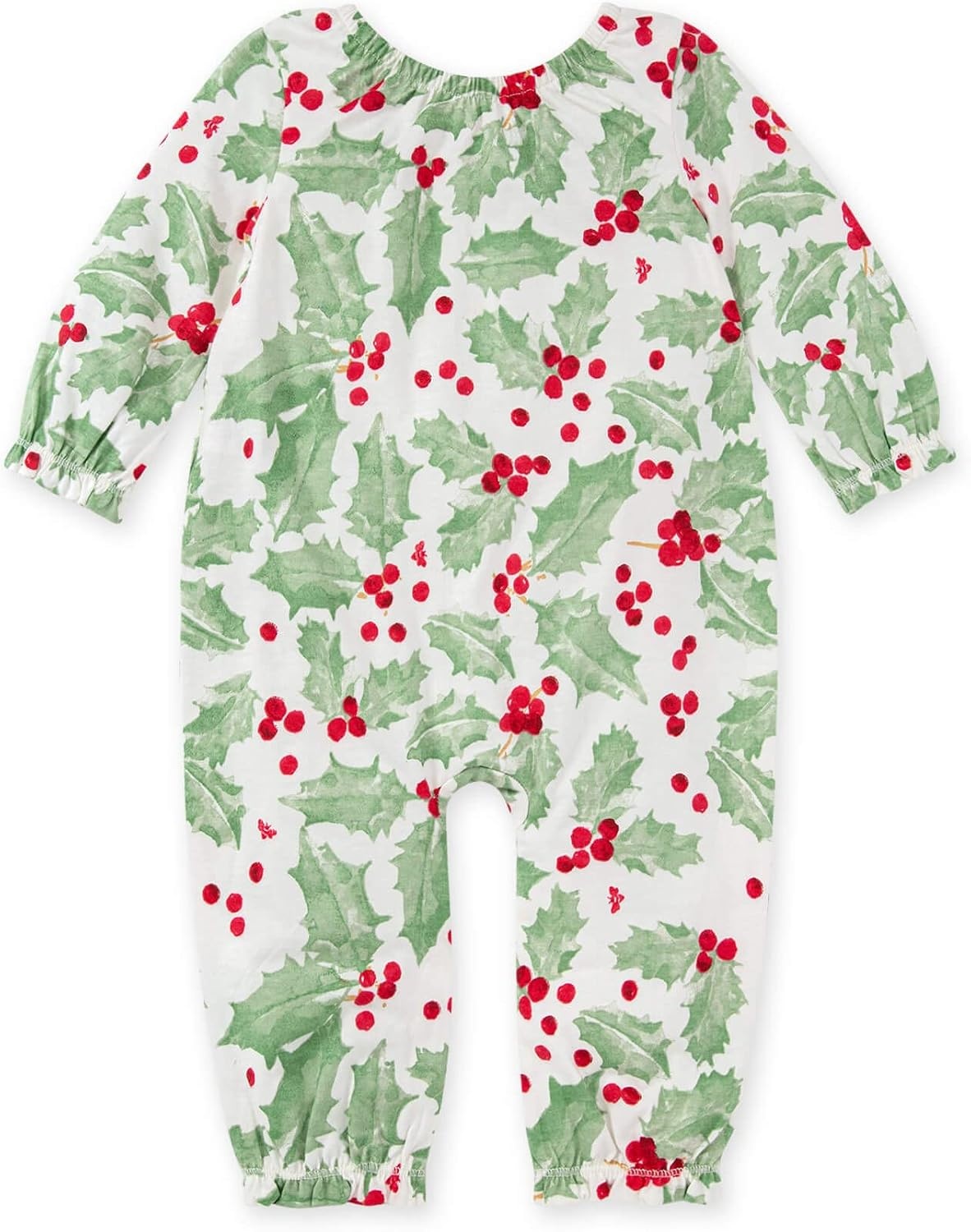 image:imageBurts Bees Baby Baby Girls Romper 100 Organic Cotton OnePiece Shortall Girl OutfitHolly Jolly