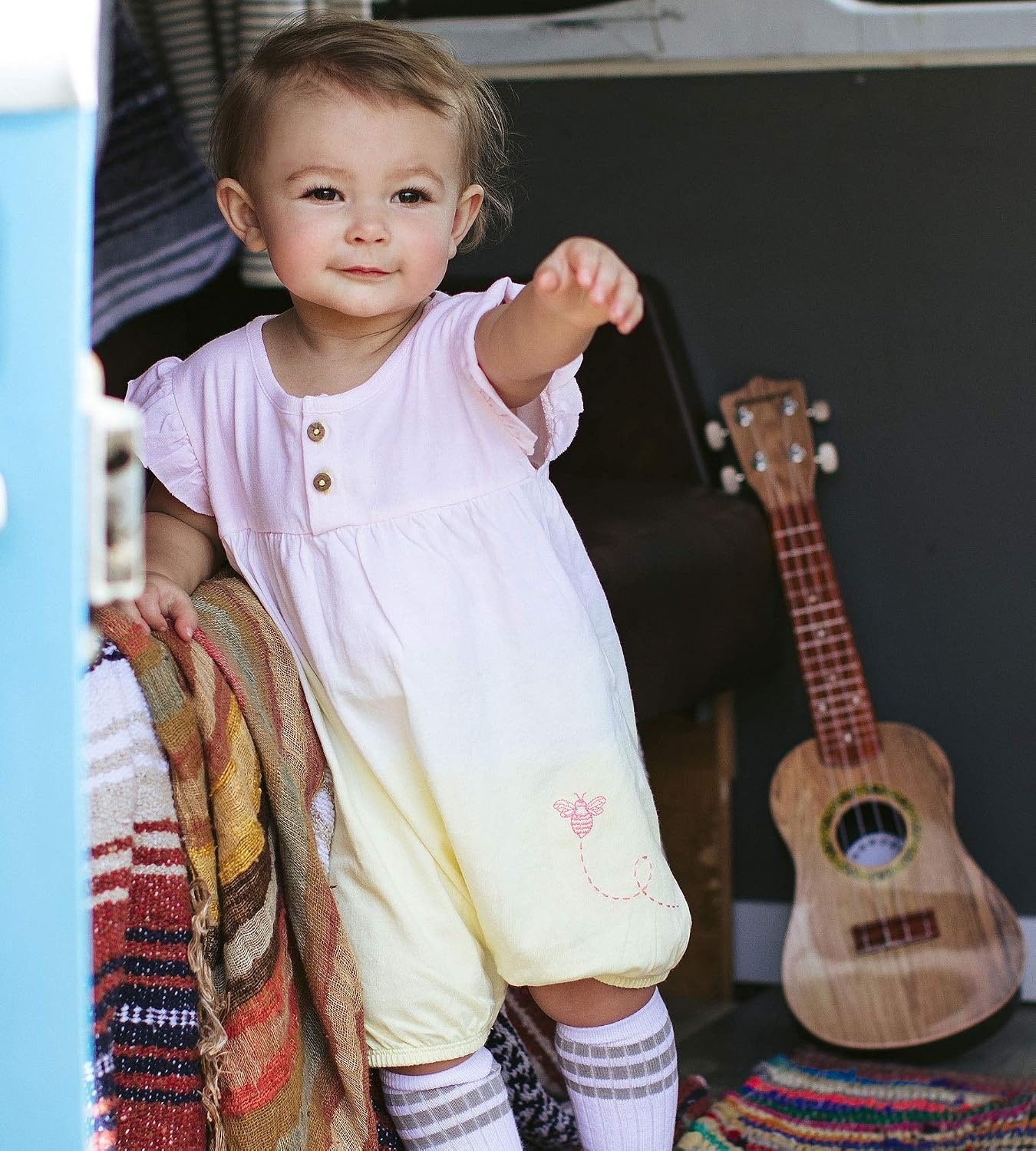 image:imageBurts Bees Baby Baby Girls Romper 100 Organic Cotton OnePiece Shortall Girl OutfitSunflower Bubble