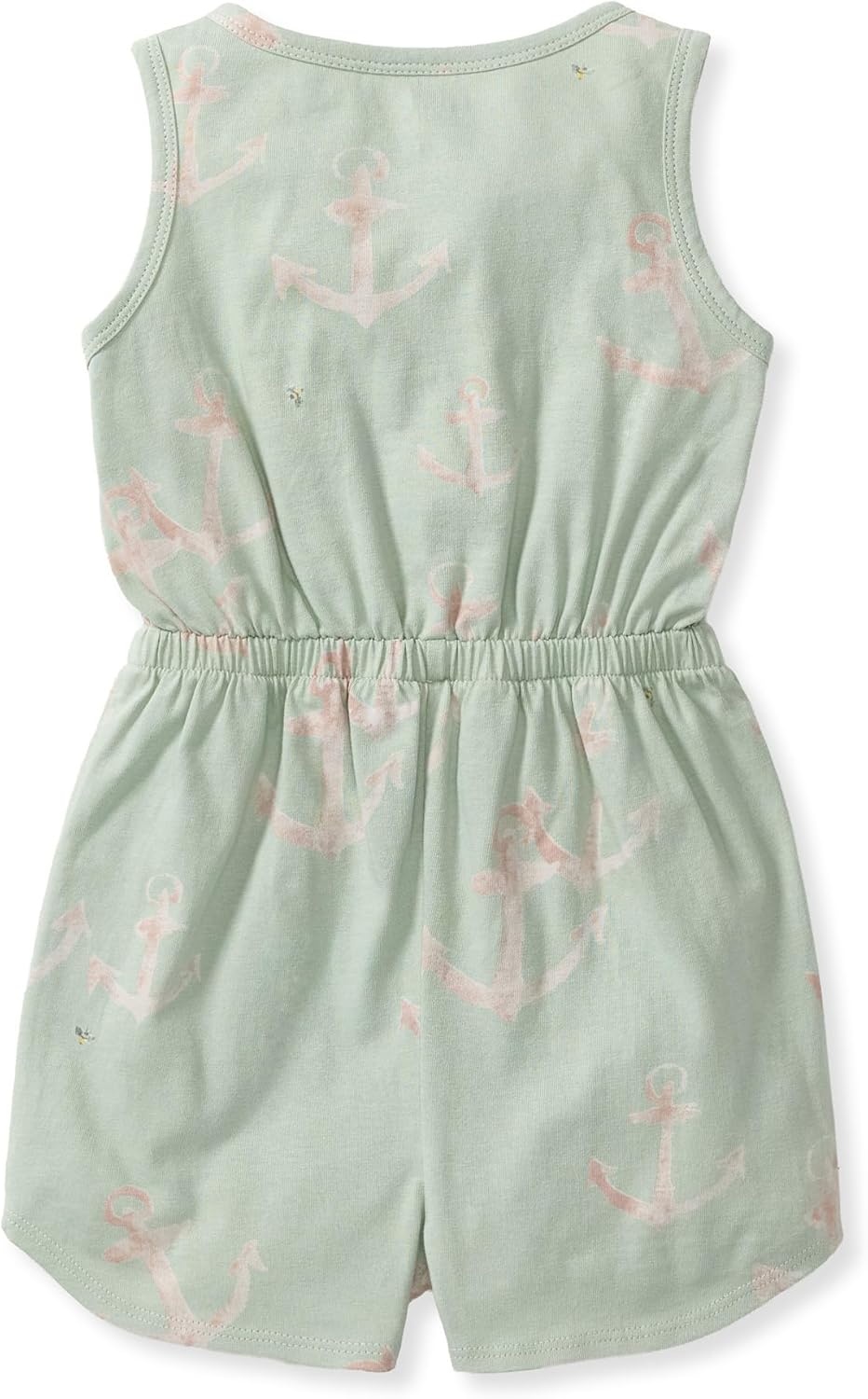image:imageBurts Bees Baby Baby Girls Romper 100 Organic Cotton Onepiece Shortall and Layette Set Girl OutfitAnchors Aweigh
