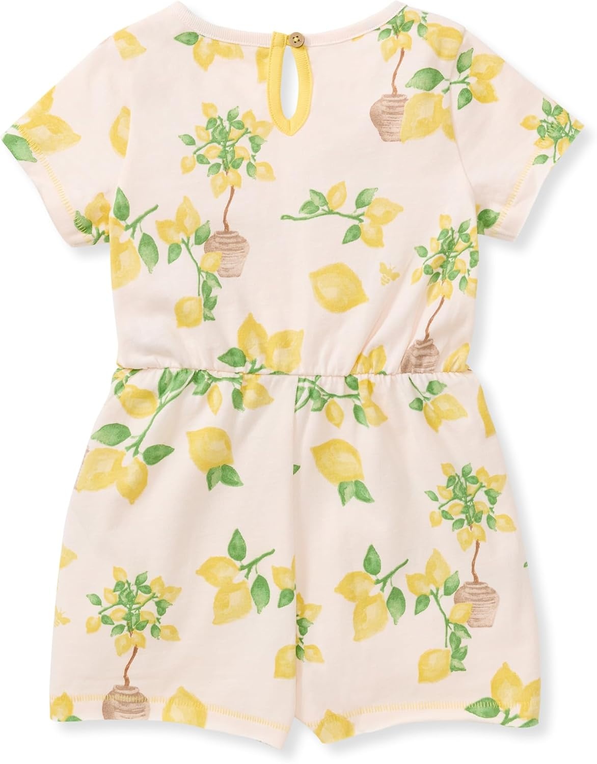 image:imageBurts Bees Baby Baby Girls Romper 100 Organic Cotton Onepiece Shortall and Layette Set Girl OutfitIsland Lemons
