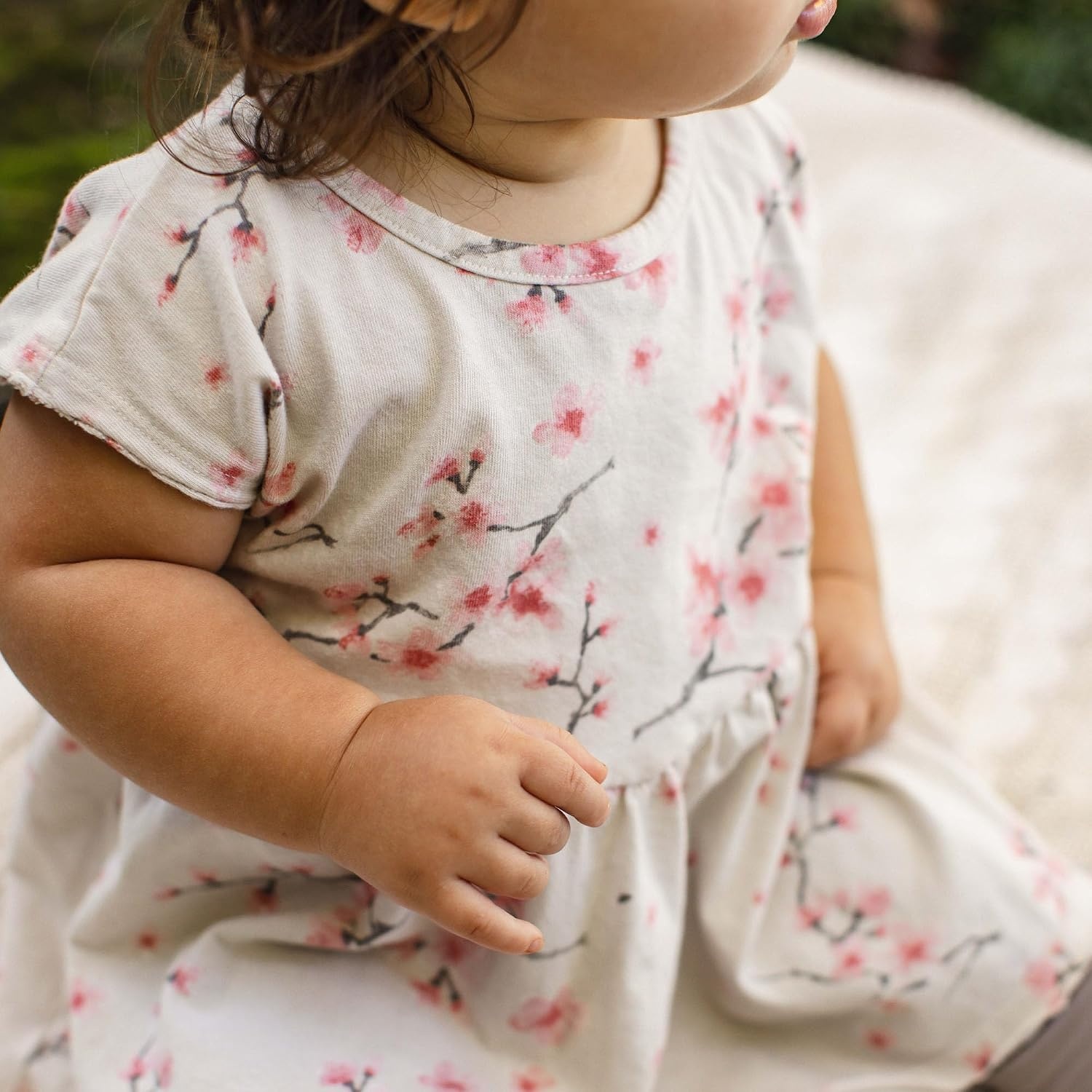 image:imageBurts Bees Baby Baby Girls Short Sleeve Top and Leggings Set Outfit Bundle 100 Organic CottonCherry Blossoms