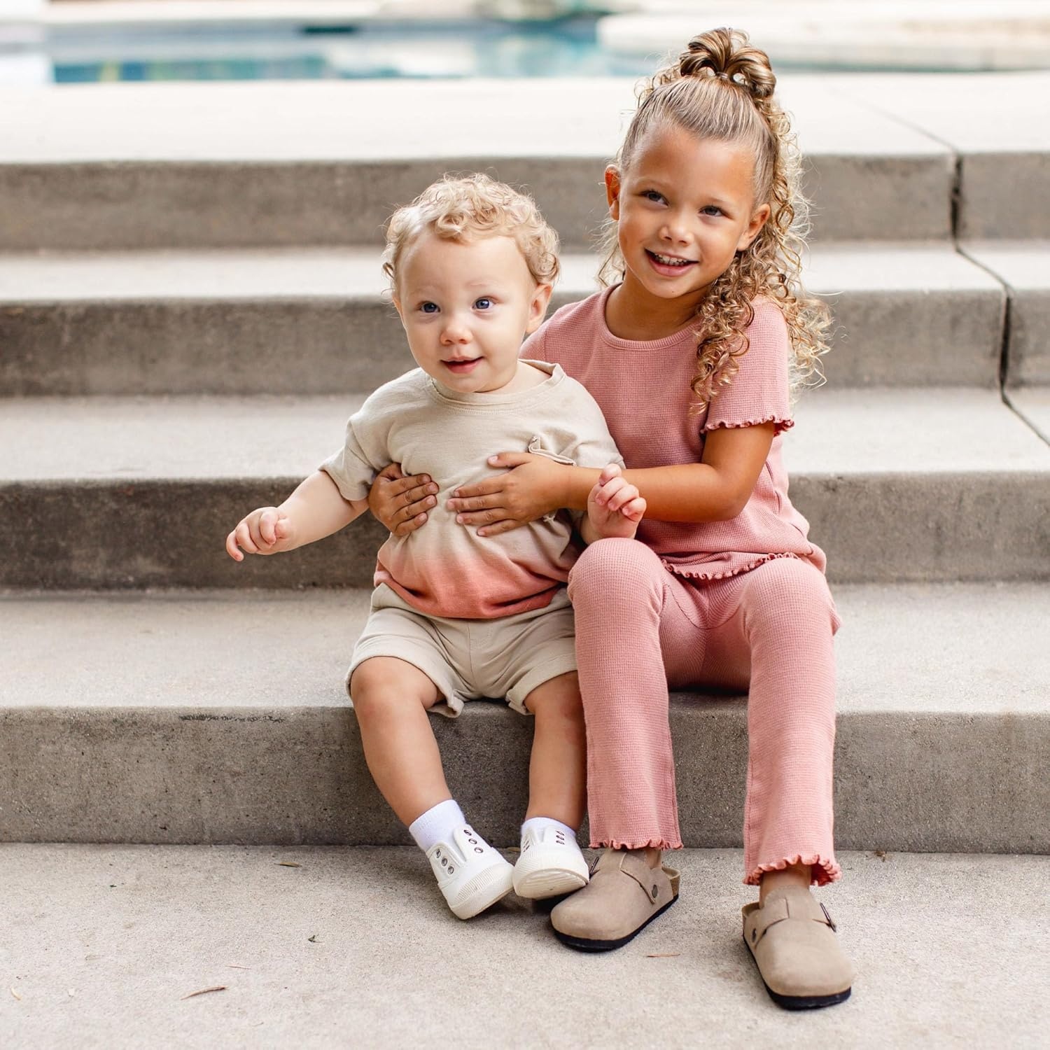 image:imageBurts Bees Baby Baby Girls Short Sleeve Top and Leggings Set Outfit Bundle 100 Organic CottonSedona Waffle