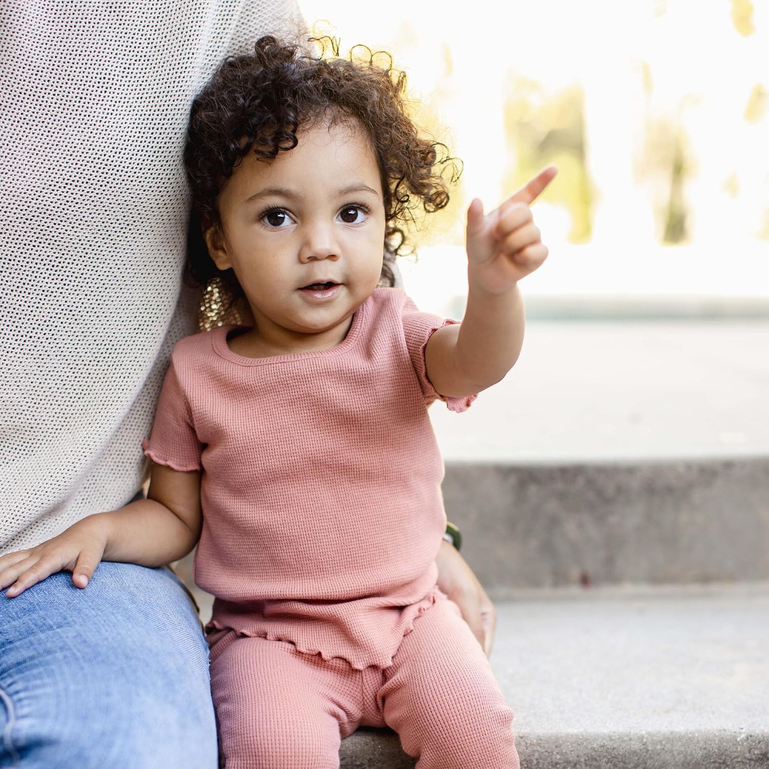 image:imageBurts Bees Baby Baby Girls Short Sleeve Top and Leggings Set Outfit Bundle 100 Organic CottonSedona Waffle