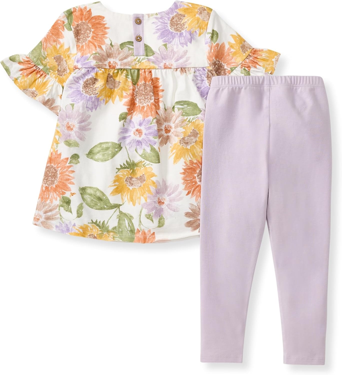 image:imageBurts Bees Baby Baby Girls Short Sleeve Top and Leggings Set Outfit Bundle 100 Organic CottonSweet Sunflowers