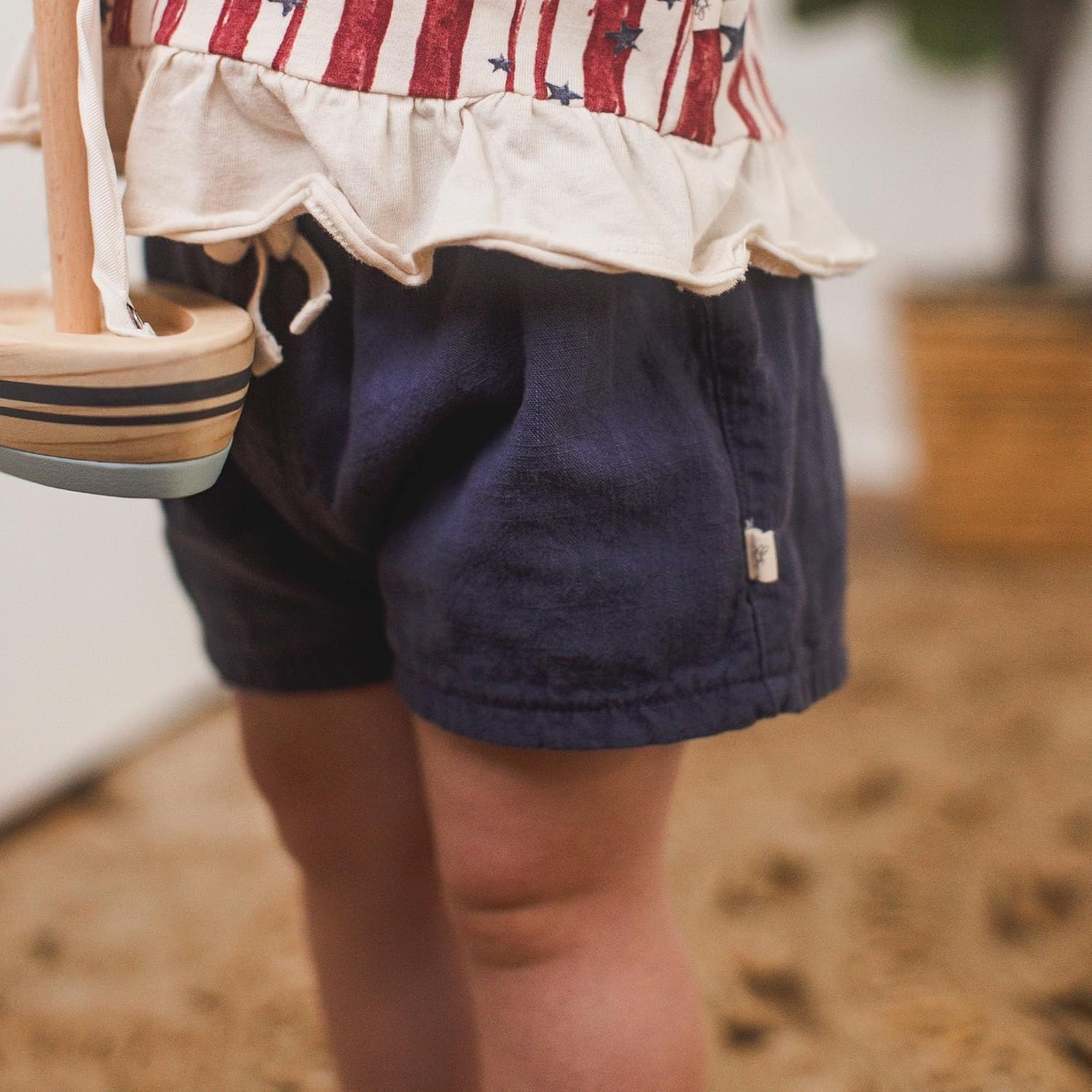 image:imageBurts Bees Baby Baby Girls Sleeveless Top and Shorts Set Tunic and Shorts Bundle 100 Organic CottonStars Stripes