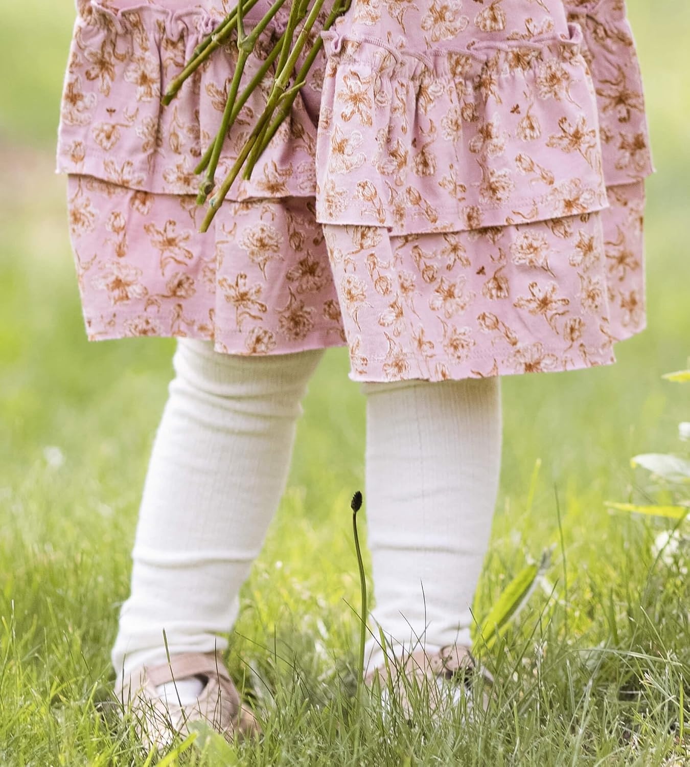 image:imageBurts Bees Baby Baby Girls Tights Stockings Long Cable Knit Organic Cotton Accessories for Infant and Toddler Sizes 06m to 5t