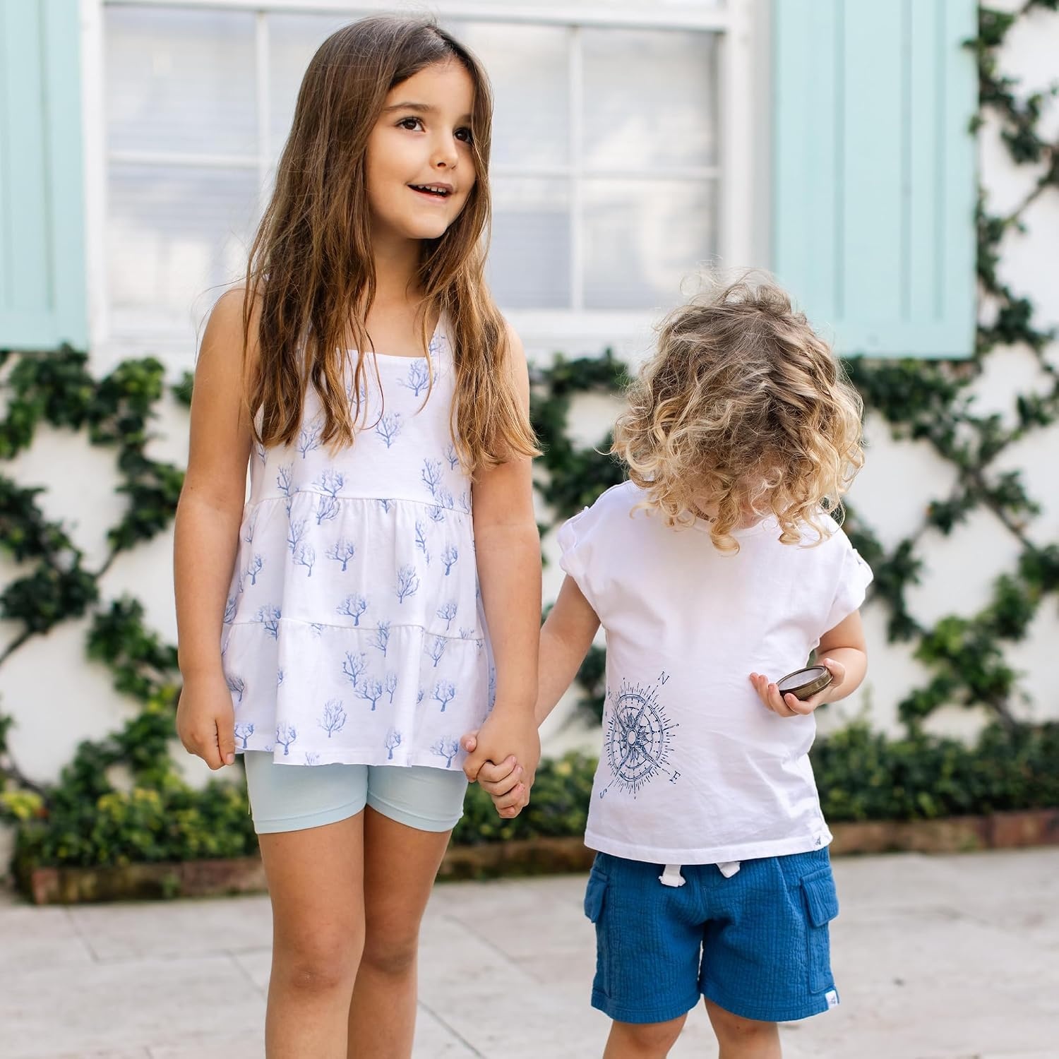 image:imageBurts Bees Baby Baby Girls Top and Pant Set Sleeveless Tunic and Leggings Bundle 100 Organic CottonCoral