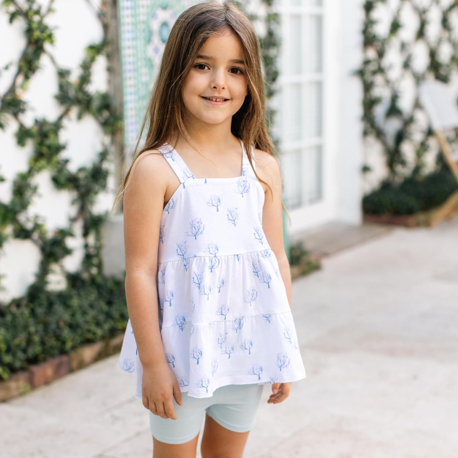 image:imageBurts Bees Baby Baby Girls Top and Pant Set Sleeveless Tunic and Leggings Bundle 100 Organic CottonCoral