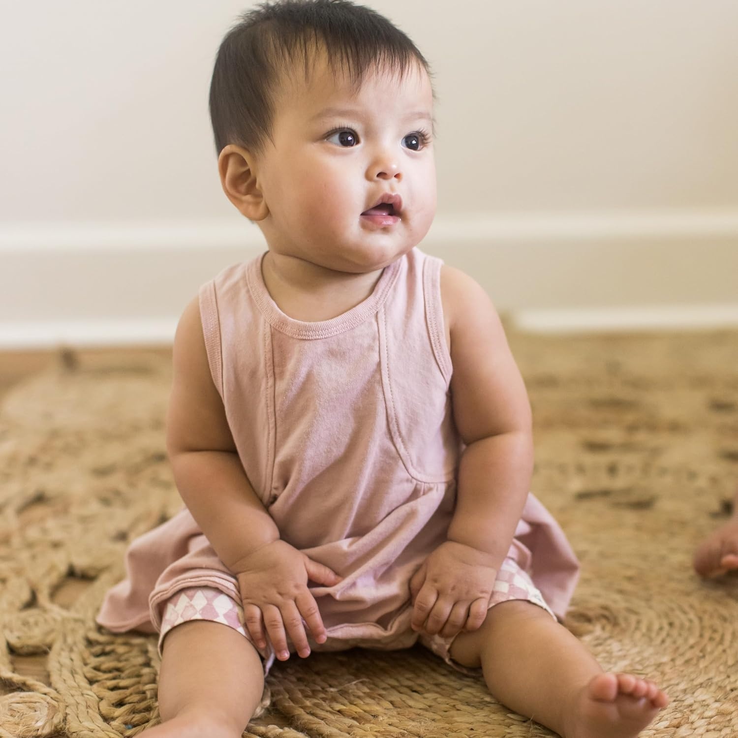 image:imageBurts Bees Baby Baby Girls Top and Pant Set Sleeveless Tunic and Leggings Bundle 100 Organic CottonDiamond Tile