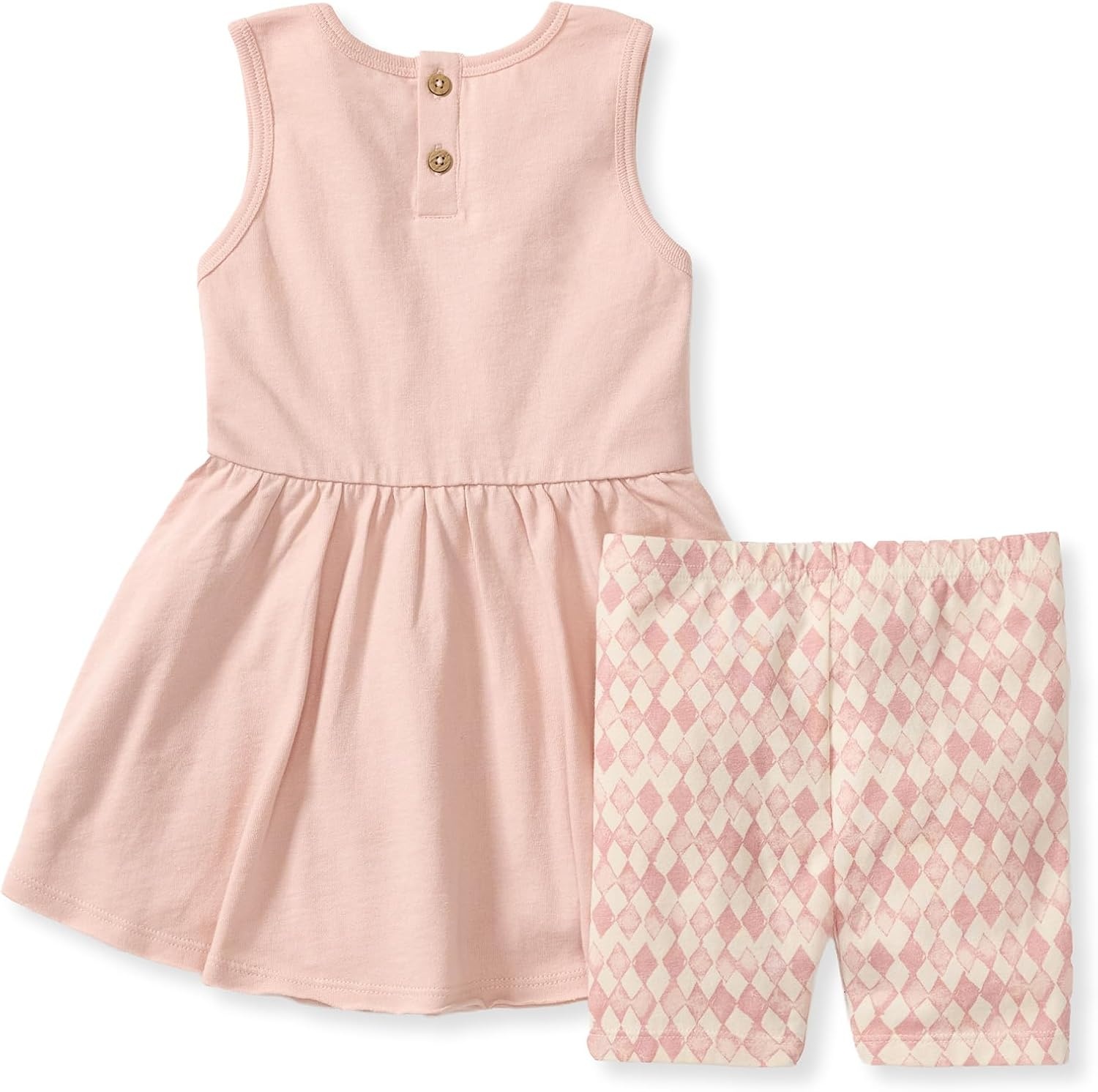 image:imageBurts Bees Baby Baby Girls Top and Pant Set Sleeveless Tunic and Leggings Bundle 100 Organic CottonDiamond Tile