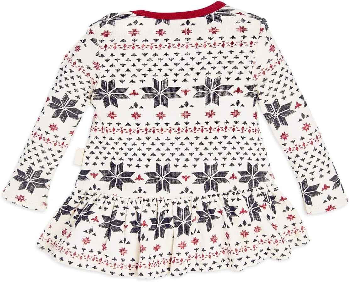 image:imageBurts Bees Baby Baby Girls Top and Pant Set Tunic and Leggings Bundle 100 Organic CottonCranberry Penned Fair Isle