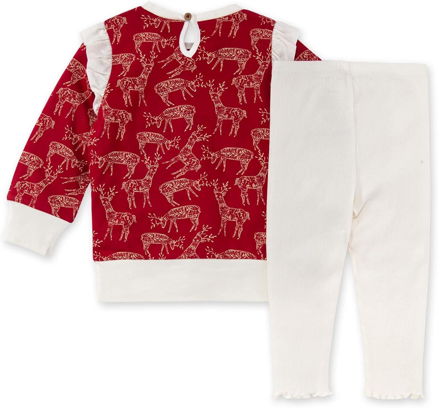 image:imageBurts Bees Baby Baby Girls Top and Pant Set Tunic and Leggings Bundle 100 Organic CottonFestive Reindeer