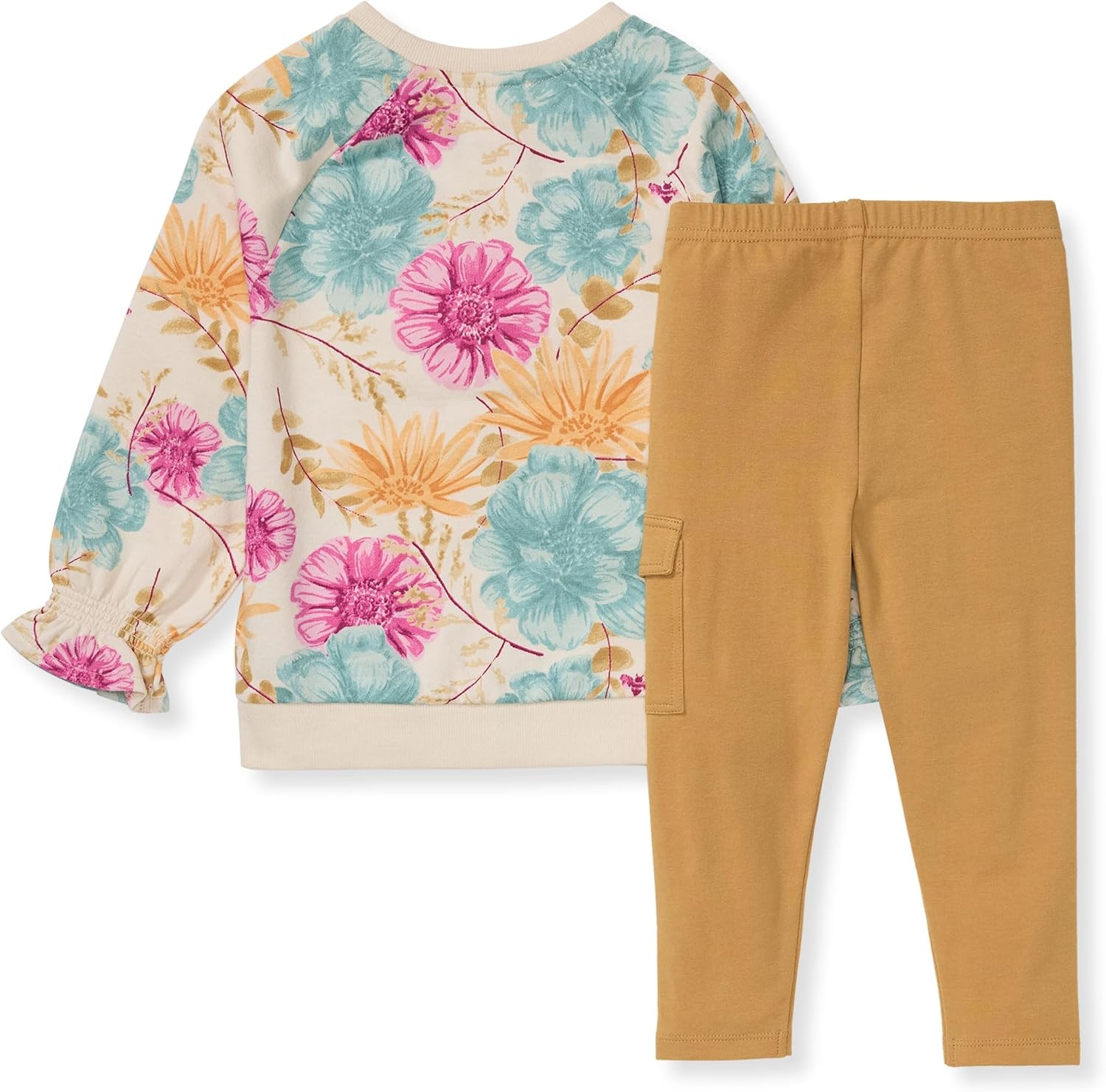 image:imageBurts Bees Baby Baby Girls Top and Pant Set Tunic and Leggings Bundle 100 Organic CottonMountain Floral