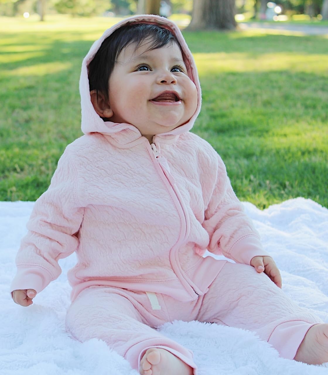image:imageBurts Bees Baby Baby Girls Top and Pant Set Tunic and Leggings Bundle 100 Organic CottonPink Jacket Pant Set