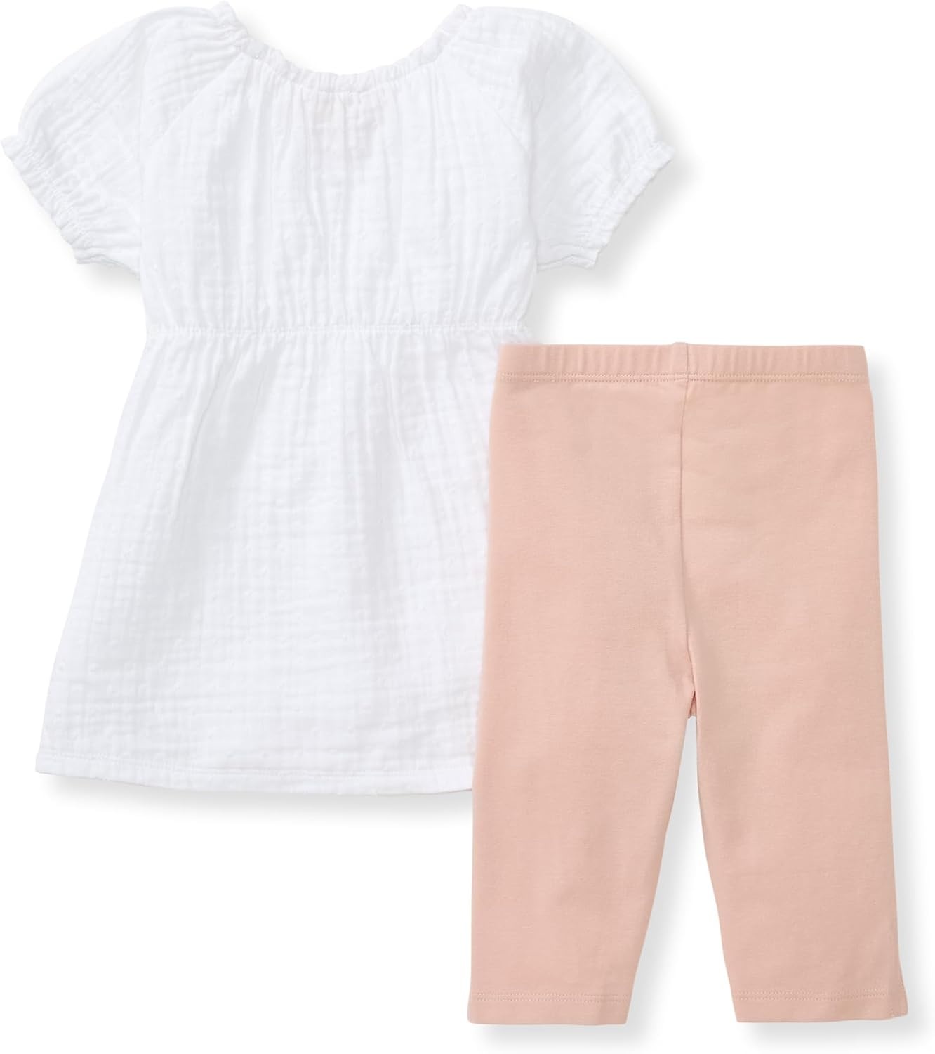 image:imageBurts Bees Baby Baby Girls Top and Pant Set Tunic and Leggings Bundle 100 Organic CottonPuff Sleeve Set