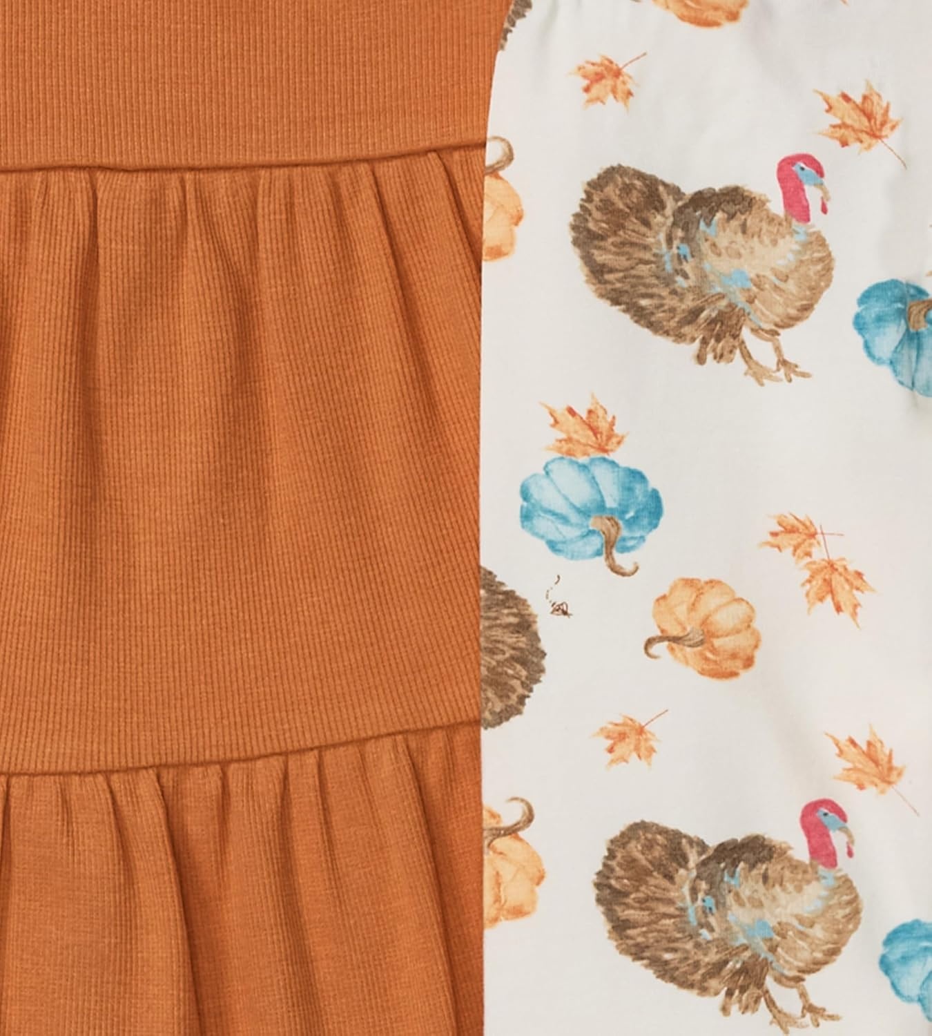 image:imageBurts Bees Baby Baby Girls Top and Pant Set Tunic and Leggings Bundle 100 Organic CottonTurkey Time Set