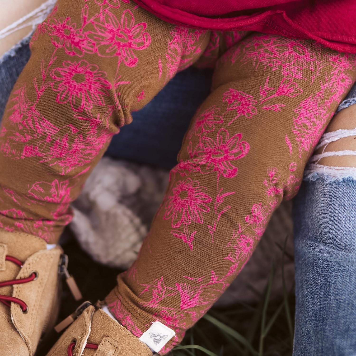 image:imageBurts Bees Baby Baby Girls Top and Pant Set Tunic and Leggings Bundle 100 Organic CottonValley Flowers